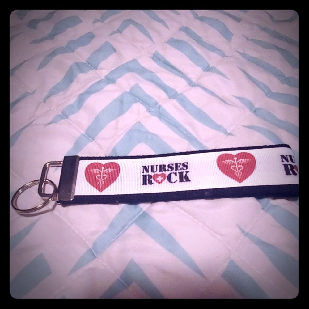 Nurses Rock Keychain